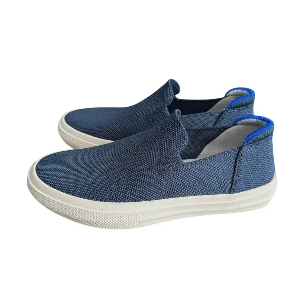 Rothy's Original‎ Slip On Sneakers Women 5.5 Navy Comfort Lightweight Casual